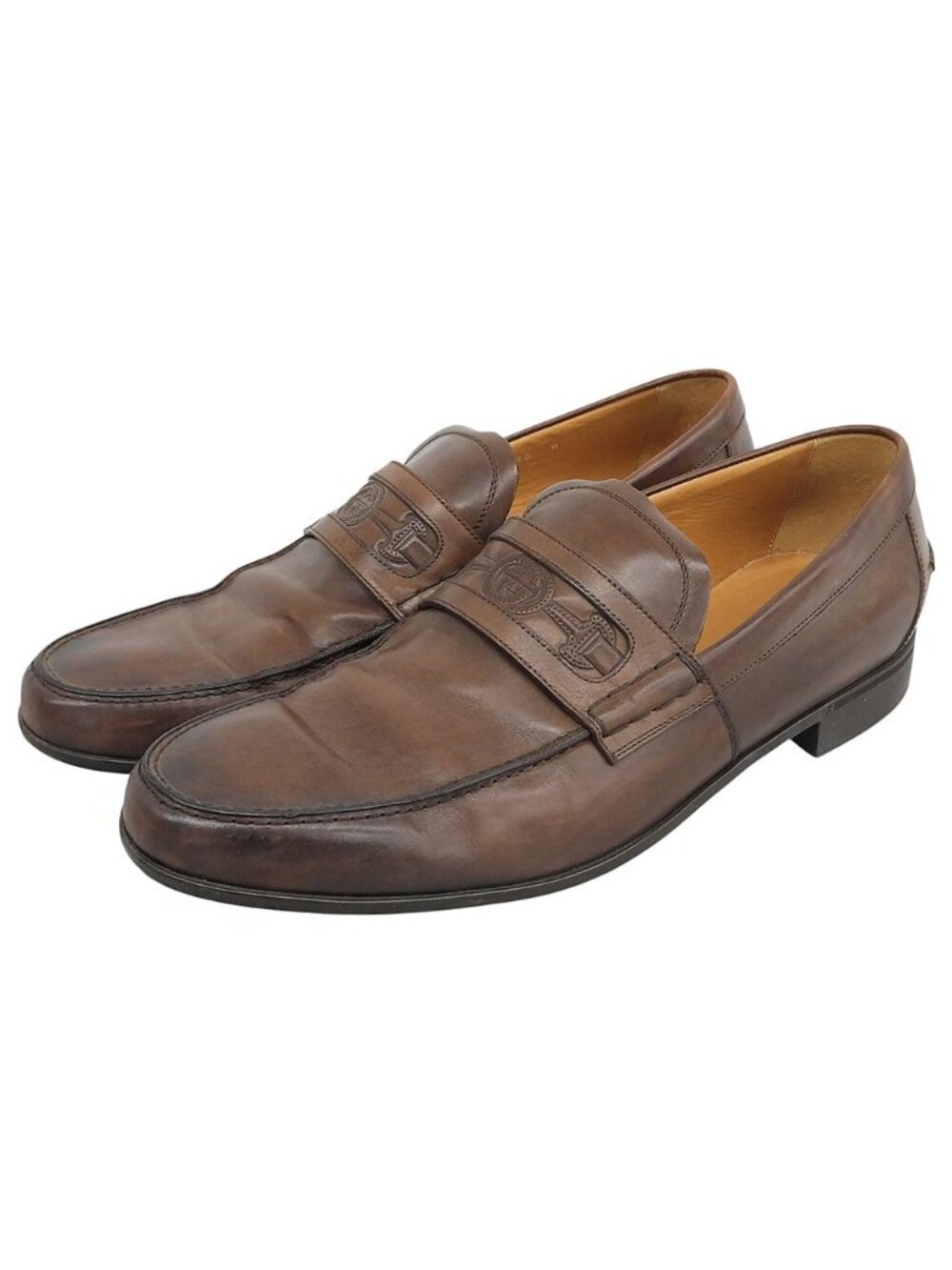 Gucci Horsebit Coin Loafers Shoes Brown